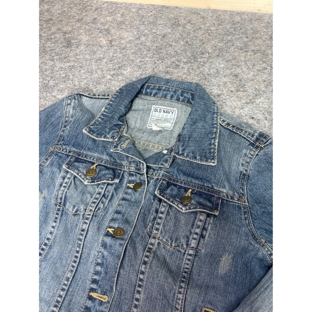 Old Navy Denim‎ Jacket Womens Small Blue Jean Button Front Casual